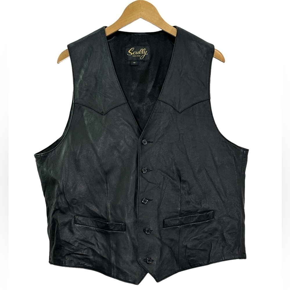 Scully Genuine Leather‎ Western Vest Black